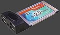 USB 2.0 4 Port PCMCIA Card
