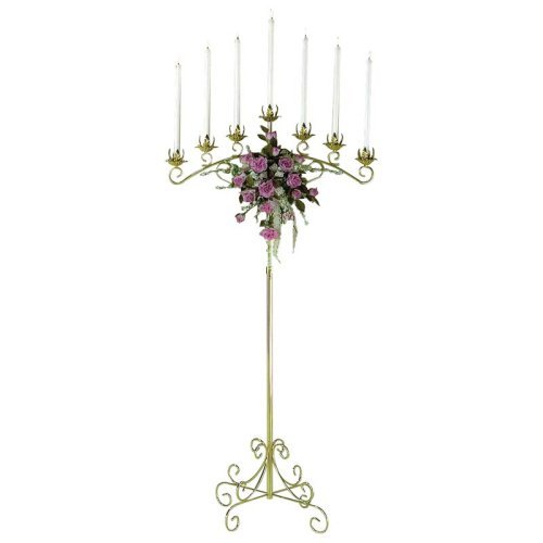 Chancel 7-Light Fan Floor - Brass