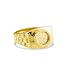 New Mens 14k Solid Yellow Gold Zodiac Sign Aries Ring