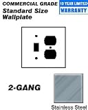 Blank Wall Plates: Leviton 84005 Stainless Steel Wall Plate
