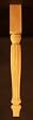 21" Country French Wood Furniture Leg [CAPITOL CITY LUMBER]