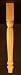 21" Country French Wood Furniture Leg [CAPITOL CITY LUMBER]