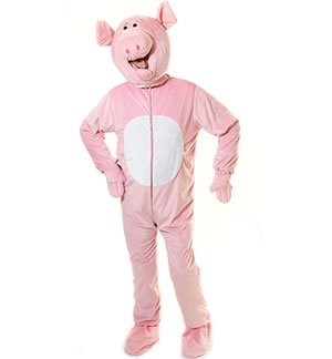 Pig Costume (adult size) - Big Head 