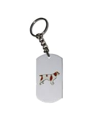Pet Products: Emblem Key Chain w/ Metal Ring - Animal - Dogs - Sporting Breeds - Welsh Springer - KEY CHAINS