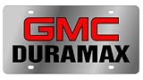 GMC Duramax - License Plate - Stainless Style