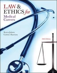 law  ethics for medical careers 5th fifth edition
