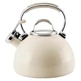 KitchenAid Gourmet Essentials 2-Quart Porcelain-on-Steel Tea Kettle, Almond