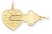 14K Gold Key To My Heart Charm