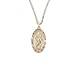 14k Gold Filled Oval Saint Christopher Pendant, 20" image 2