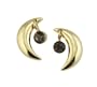 The Twilight Saga: New Moon Merchandise - Gold Plated Earrings (Set Of 2 Half Moon Ear Posts)