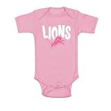 Reebok Detroit Lions Infant Pink Creeper 24 Months