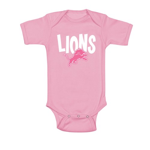 Reebok Detroit Lions Infant Pink Creeper 12 Months
