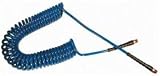 Coilhose Pneumaticss PU14-25B-B 1/4"ID x 25' Blue Flex Coil Hose With 2-1/4" MPT