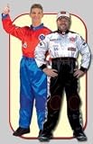 Aeromax Toys Adult Black/White Racing Suit - L