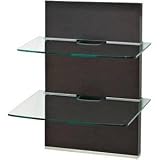 OmniMount MWFS Adjustable 2-Shelf Component Wall System with Cable Management - Espresso