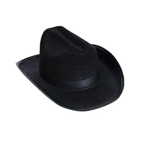  New Child Country Black Cowboy Cow Boy Felt Costume Hat