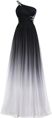 HTYS 2016 Gradient Color Prom Evening Dress Beaded Ball Gown HY074