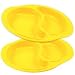 Natural Corn 2pk Toddler 7" Divided Plates - BPA Free