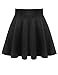 BIADANI Women Versatile Flared Stretch Wide Band Skater Skirts
