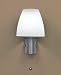 Ike W1 wall sconce - Brushed Nickel/White - Inventory Sale !!