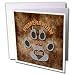 Doreen Erhardt Dog Breed Collection - Pomeranian Dog Love Dog Breed in Gray and Brown - Greeting Cards-12 Greeting Cards with envelopes