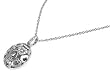 Sterling Silver CZ Necklaces - Little Hearts - Chain: 16-18" (adjustable) Height: 29mm
