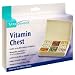 Solutions for better health. Holds up to 800 tablets or capsules. Moveable partitions - 3 to 9 compartments. Labels included to identify contents. Snaps securely closed. Protects vitamins from light. Limited Warranty. Made in China.