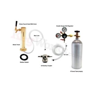 Single Tap into Tower Freezer Conversion System (Low Page US Sankey Coupler, Metal Tower )