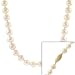 6-7mm Round Hand Knotted Genuine Freshwater Cultured White Pearl 14k Gold Filigree Clasp Necklace 18