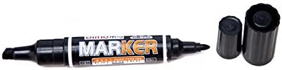 DiMa Permanent Markers,DM-150,Oily Marker Pen Alcohol Ink Novelty Permanent Marker,Black,10 Pcs