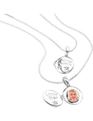 D For Diamond Twinkle Locket Pendant On 14 Inch Chain