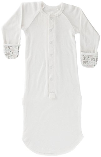 Goumikids Goumijamms Organic Smart Baby Gown - With Scratch Mitts & Foot Pocket