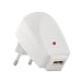 110V- 230V V Volt auf USB Netzteil Stecker Ladegeraet weiss, 1000mAh