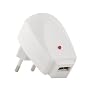 110V- 230V V Volt auf USB Netzteil Stecker Ladegeraet weiss, 1000mAh