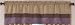 Jacaranda Collection Plum, Camel & Chocolate Micro Suede Curtans Striped Window Valance