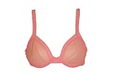 Calvin Klein Frosted Sheer Pink Bra with Underwire and Lace 34B
