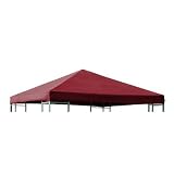 Ersatzdach für Pavillon 3x3 Meter bordeaux, wasserdicht