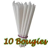 Bougies auriculaires coniques CIRE NEUTRE x10