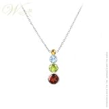 WILLOW FINE COLLECTIBLES: *ROYAL JOURNEY* 14KW NECKLACE