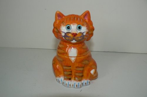 Decorative Ceramic Tabby Cat Pepper Shaker