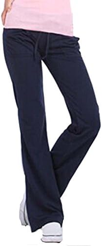 Fuyi Yoga Womens Athletic Foldover Stretch GYM Casual Comfy Soft Lounge Pants
