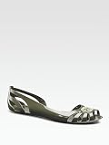31NkgMWkHnL. SL160  Womens Gucci Marola Jelly Flats   Loden/oran