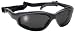 Freedom Black Padded Frame Sports Motorcycle Sunglasses Smoke Lens