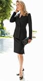 AUSTIN REED SIDE-SLIT SLIM SKIRT
