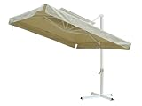 10' Square Offset Umbrella - Beige