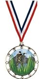 Crown Awards Shooting Sports Medals - 2 1/2 Inch Star Shooting Sports Medal