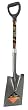 Ames True Temper DH Garden Spade with Ergo D-Grip Innovative Fiberglass Handle #1577700