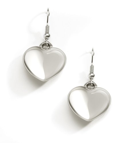 Heart Shaped Drop Earrings