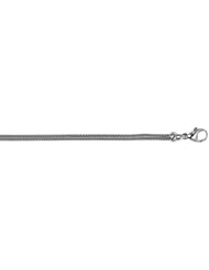 18K White Gold Mesh 3mm Necklace 20 Inch