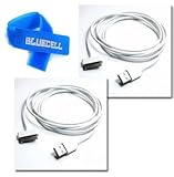 Bluecell 2 PCS White 6FT USB Data Sync Cable for Apple iPhone 4 3GS iPod iPad